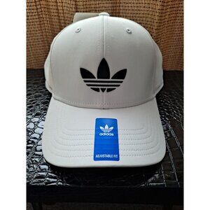 Adidas Adjustable Fit White Snapback Unisex Trefoil Snapback Stylish Classic NWT